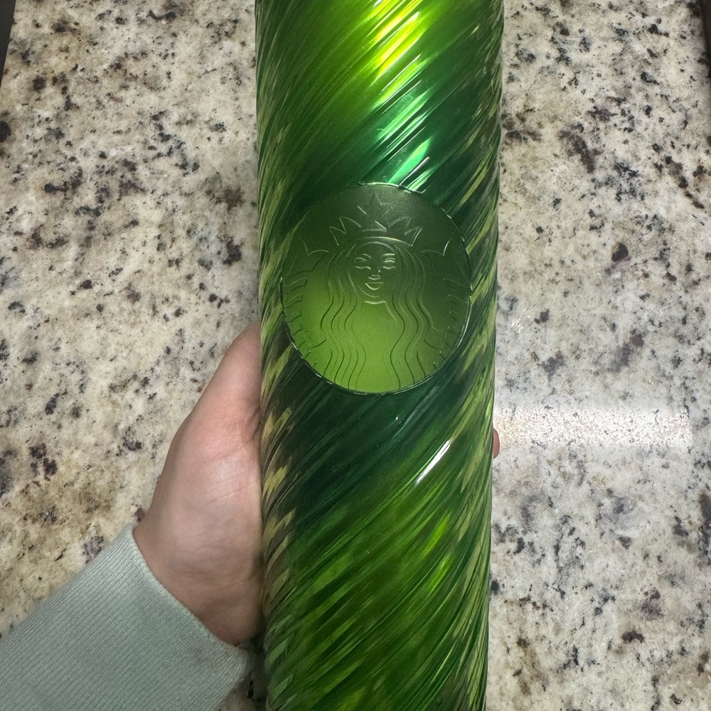Starbucks Emerald Green Swirl Tumbler